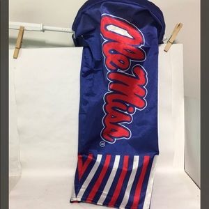 Vintage CAR WINDOW BANNER University Of Mississippi OLE MISS Oxford FOOTBALL